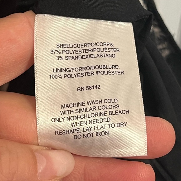 MAGGY LONDON • ABSTRACT PRINT • TIERED MIDI DRESS • NWT - Picture 8 of 8